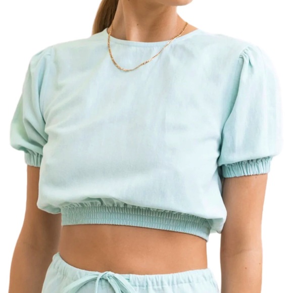 RHYTHM BETTE TOP - BLUE MIST - Picture 1 of 8